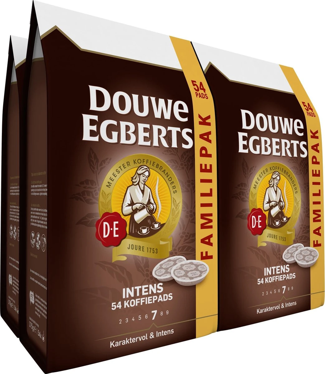 Douwe Egberts Intens Koffiepads - 4 X 54 Pads 3 Douwe Egberts Intens Koffiepads - 4 X 54 Pads