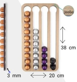 Jooba Capsulehouder Nespresso - Koffiecups Houder - Wandhouder - Hout - 40 Capsules - Cuphouder 19 Jooba Capsulehouder Nespresso - Koffiecups Houder - Wandhouder - Hout - 40 Capsules - Cuphouder -Café 1119x1200