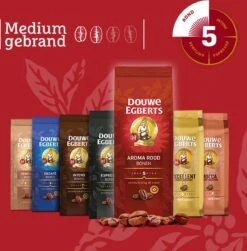 Douwe Egberts Aroma Rood Koffiebonen - 6 X 500 Gram -Café 1181x1200 1