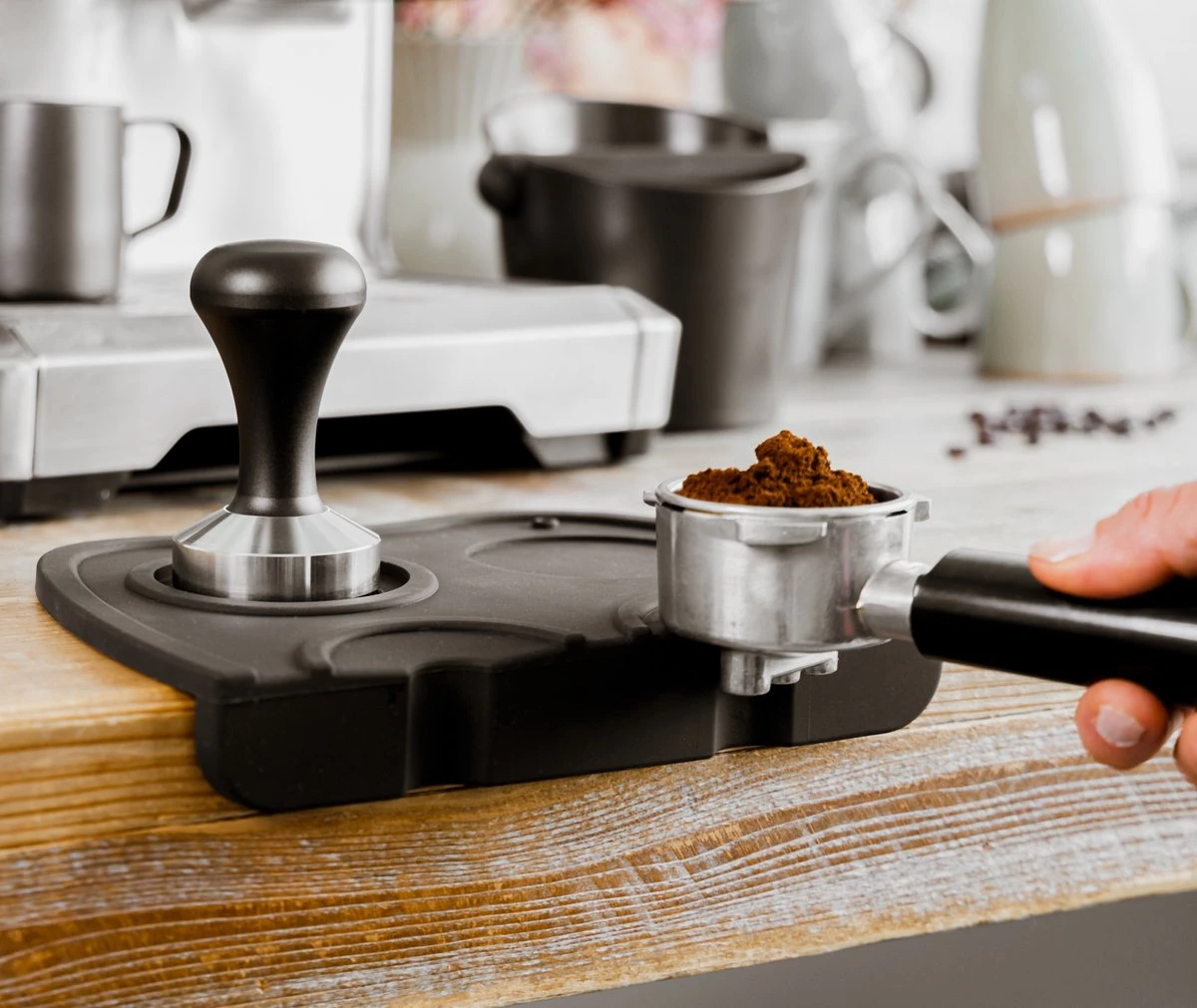 Jay Hill Tamper Mat - Siliconen - Zwart 4 Jay Hill Tamper Mat - Siliconen - Zwart - Afbeelding 2