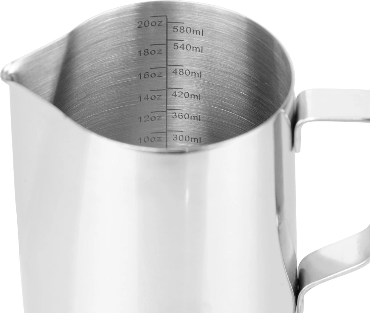 Leccur Barista Melkkan - Melkkannetje RVS - Melkopschuimkan 600ml 5 Leccur Barista Melkkan - Melkkannetje RVS - Melkopschuimkan 600ml - Afbeelding 3