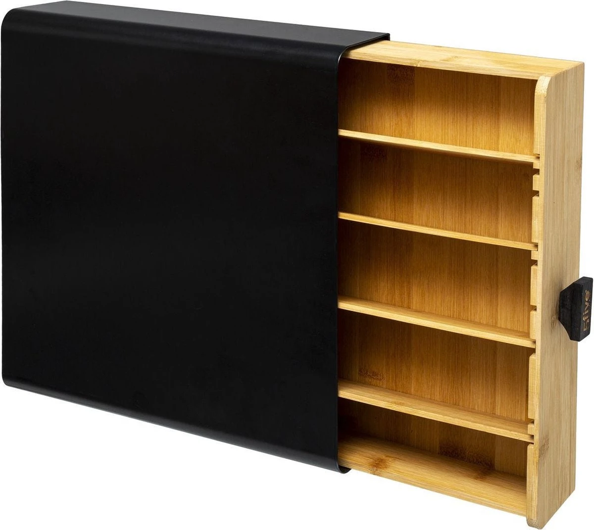 Capsule Houder Van Metaal Zwart En Bamboe Naturel | Geschikt Voor Koffie Cups Van Nespresso, Vertuo, Dolce Gusto 13 Capsule Houder Van Metaal Zwart En Bamboe Naturel | Geschikt Voor Koffie Cups Van Nespresso, Vertuo, Dolce Gusto - Afbeelding 11