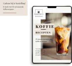 Kitchen Lab Co.® Capsule Houder Dolce Gusto, Nespresso En Nespresso Vertuo - Zwart - Max. 55 Capsules - Met Lade - Incl. Koffie Recepten E-boek -Café 1200x1091 1