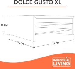 Industrial Living Capsulehouder Met Lade - Dolce Gusto Capsule Houder Van Hout - 15X34X44 Cm - Cuphouder Geschikt Voor 60 Capsules - Cup Dispenser Koffie Capsule - Koffiehouder Koffiecapsules - Koffiecups Accessoires 13 Industrial Living Capsulehouder Met Lade - Dolce Gusto Capsule Houder Van Hout - 15X34X44 Cm - Cuphouder Geschikt Voor 60 Capsules - Cup Dispenser Koffie Capsule - Koffiehouder Koffiecapsules - Koffiecups Accessoires -Café 1200x1107 1