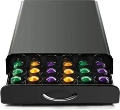 Luxe Capsule Houder Met Lade - Espresso Koffie Pad En Cups Houder - 60 Capsules 7 Luxe Capsule Houder Met Lade - Espresso Koffie Pad En Cups Houder - 60 Capsules -Café 1200x1110 2
