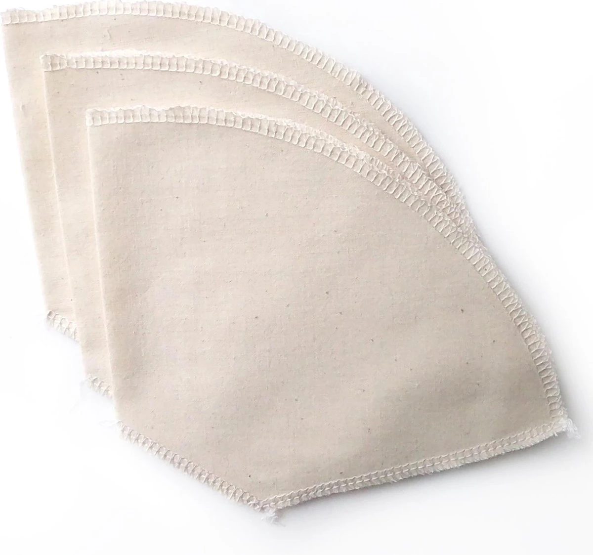 Merkloos Drie Wasbare Koffiefilters Herbruikbaar - Ongebleekt Biologisch Katoen - Wasbaar - Zero Waste - Duurzaam 3 Merkloos Drie Wasbare Koffiefilters Herbruikbaar - Ongebleekt Biologisch Katoen - Wasbaar - Zero Waste - Duurzaam