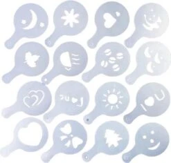 Merkloos Cappuccino Sjabloon - Herbruikbaar Barista Set - Cacao Sjablonen - 16 Stuks 15 Merkloos Cappuccino Sjabloon - Herbruikbaar Barista Set - Cacao Sjablonen - 16 Stuks -Café 1200x1146 1