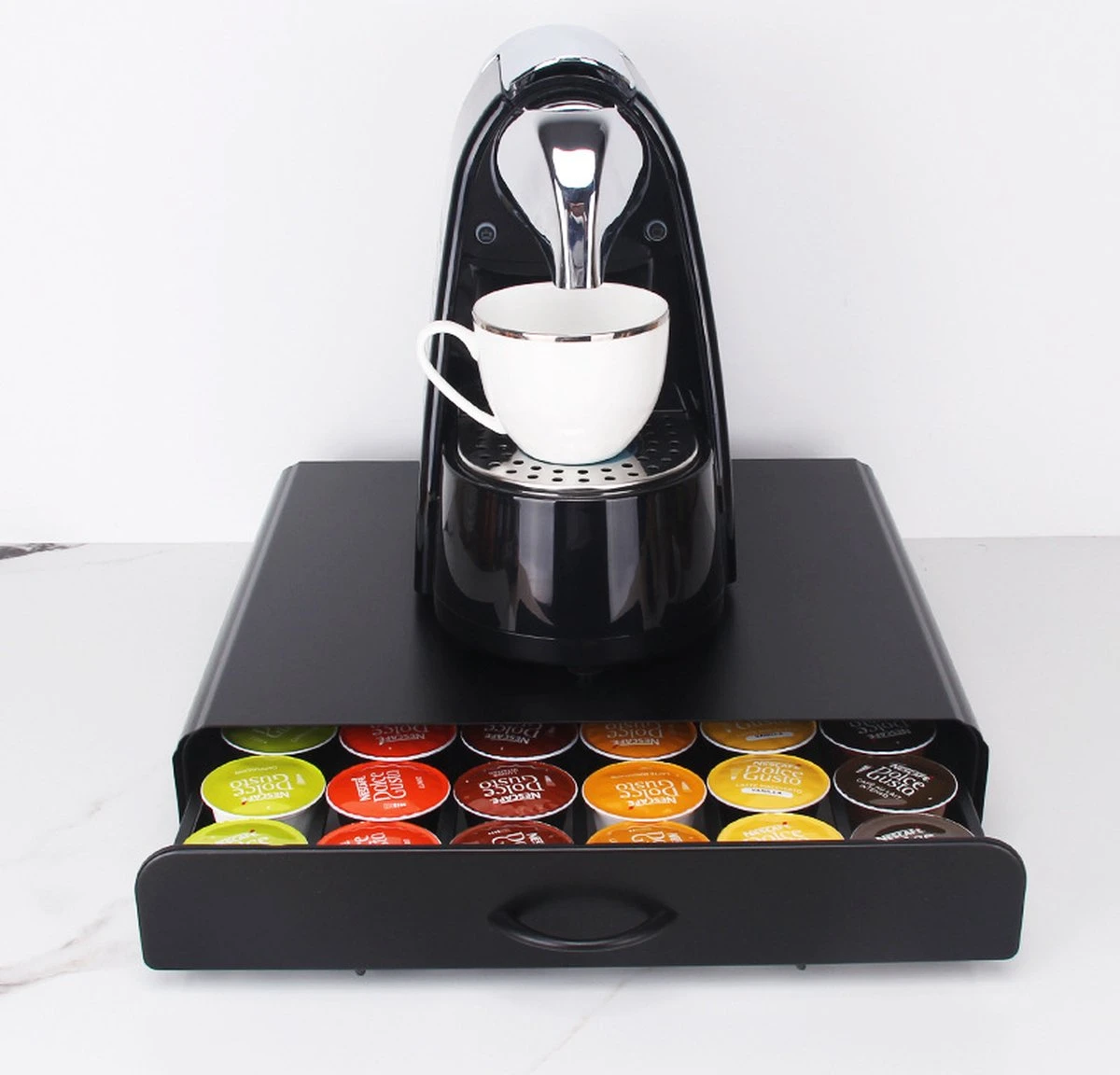 Merkloos Capsule Houder Voor 36 Dolce Gusto Cups - Espresso Koffie Pad En Cups Houder - Cupholder - Metaal - Koffie Pads - RVS - Lade 7 Merkloos Capsule Houder Voor 36 Dolce Gusto Cups - Espresso Koffie Pad En Cups Houder - Cupholder - Metaal - Koffie Pads - RVS - Lade - Afbeelding 5