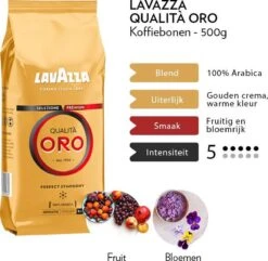 Lavazza Qualità Oro Koffiebonen 6 X 500g -Café 1200x1170