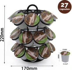 Kitch&Life Dolce Gusto Capsulehouder - 27 Cups - Koffiecups Houder -Café 1200x1173 9