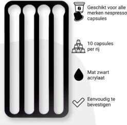 Jooba Capsulehouder Nespresso - Koffiecups Houder - Wandhouder - Mat Zwart- 40 Capsules - Cuphouder 13 Jooba Capsulehouder Nespresso - Koffiecups Houder - Wandhouder - Mat Zwart- 40 Capsules - Cuphouder -Café 1200x1179 6