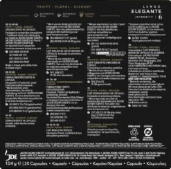 L'OR Lungo Elegante Koffiecups - Intensiteit 6/12 - 10 X 20 Capsules -Café 1200x1186 3