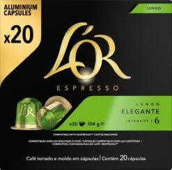 L'OR Lungo Elegante Koffiecups - Intensiteit 6/12 - 10 X 20 Capsules -Café 1200x1187 4