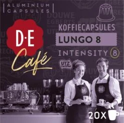 Douwe Egberts D.E Café Lungo Koffiecups - Intesiteit 8/12 - 10 X 20 Capsules -Café 1200x1189 2