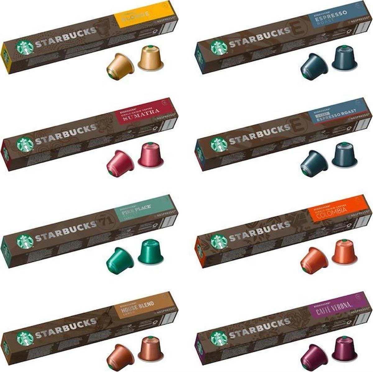 Starbucks® Nespresso Cups® Balanced Pack - 8 X 10 Stuks 3 Starbucks® Nespresso Cups® Balanced Pack - 8 X 10 Stuks