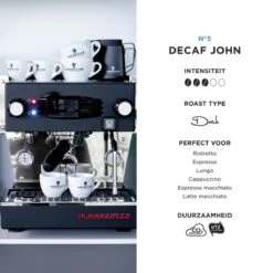 Aroma Club - Cafeïnevrije Koffiebonen 1KG - No. 5 Decaf John - Koffie Intensiteit 3/5 -Café 1200x1200 127