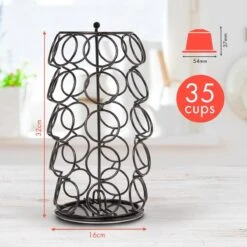 KitchenBrothers Capsulehouder - Dolce Gusto - 35 Cups - Draaibaar - Zwart -Café 1200x1200 267