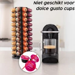 Capsulehouder Voor 80 Nespresso Koffiecups - Nespresso Cups - Koffiecups Houder - 360º Draaibaar Zwart -Café 1200x1200 424