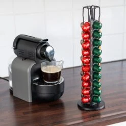 Merkloos Capsulehouder - Nespresso - Cuphouder - Voor 40 Cups -Koffiecups Houder - Zwart - 360° Draaibaar 12 Merkloos Capsulehouder - Nespresso - Cuphouder - Voor 40 Cups -Koffiecups Houder - Zwart - 360° Draaibaar -Café 1200x1200 451