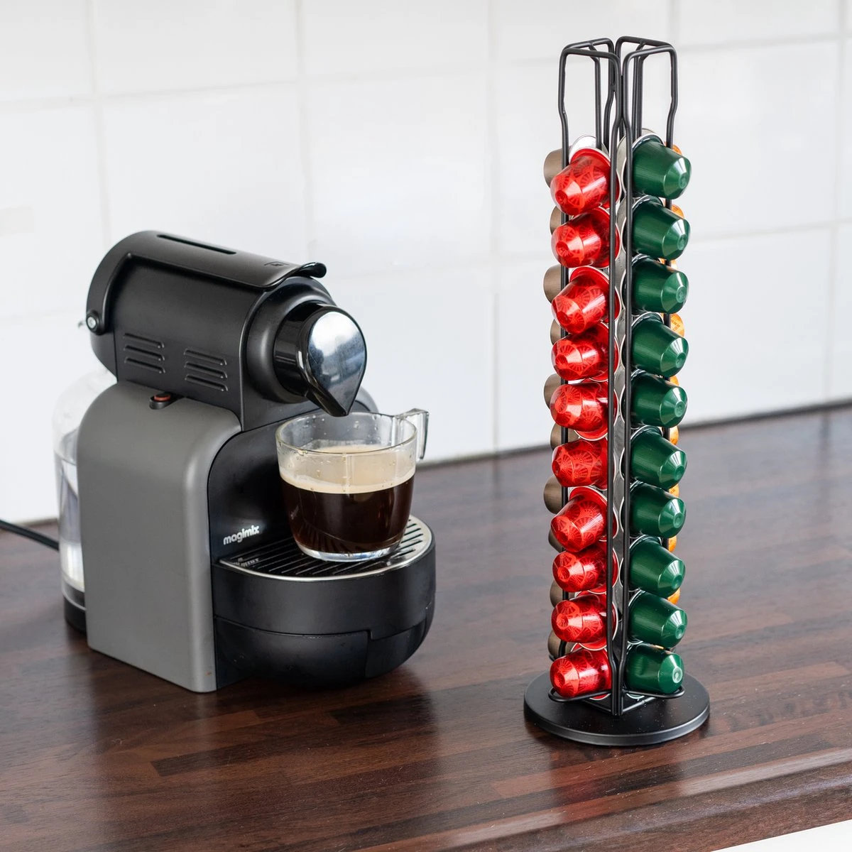 Merkloos Capsulehouder - Nespresso - Cuphouder - Voor 40 Cups -Koffiecups Houder - Zwart - 360° Draaibaar 7 Merkloos Capsulehouder - Nespresso - Cuphouder - Voor 40 Cups -Koffiecups Houder - Zwart - 360° Draaibaar - Afbeelding 5