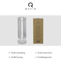 QUVIO Capsulehouders Geschikt Voor 18 Dolce Gusto Capsules – Koffie Capsule Standaard – Koffiepadhouder – Capsule Houder – Koffie Houder – Espresso – Pad Organizer - Chroom - 12 X 12 X 32,5 Cm (lxbxh) – RVS - Zilver 18 QUVIO Capsulehouders Geschikt Voor 18 Dolce Gusto Capsules – Koffie Capsule Standaard – Koffiepadhouder – Capsule Houder – Koffie Houder – Espresso – Pad Organizer - Chroom - 12 X 12 X 32,5 Cm (lxbxh) – RVS - Zilver -Café 1200x1200 479