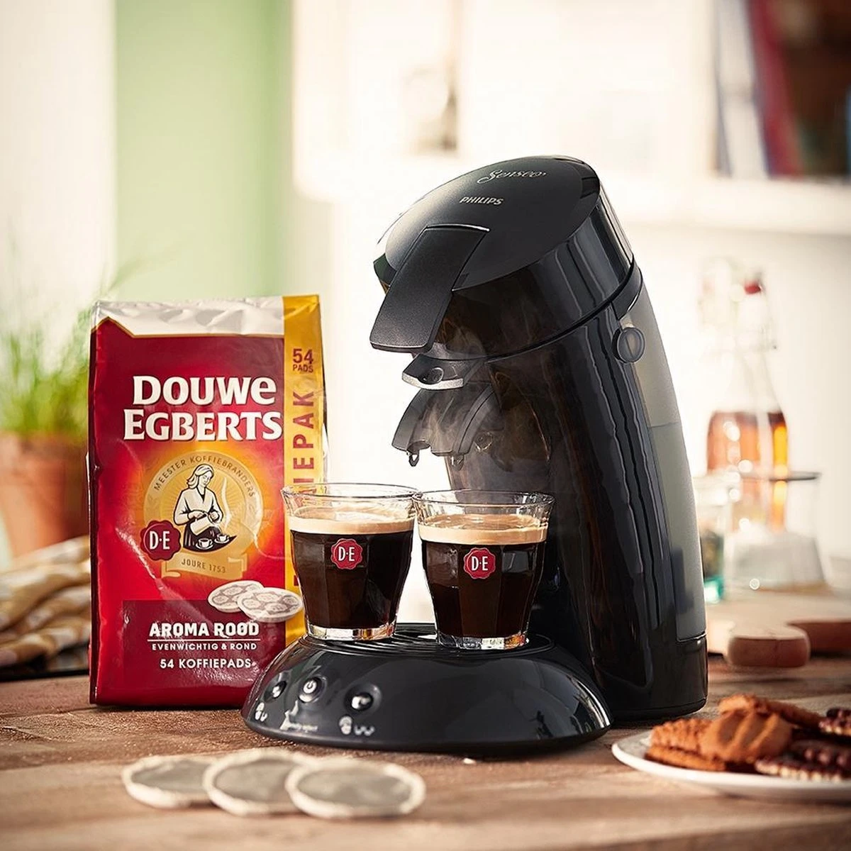 Douwe Egberts Aroma Rood Koffiepads - 4 X 54 Pads 6 Douwe Egberts Aroma Rood Koffiepads - 4 X 54 Pads - Afbeelding 4