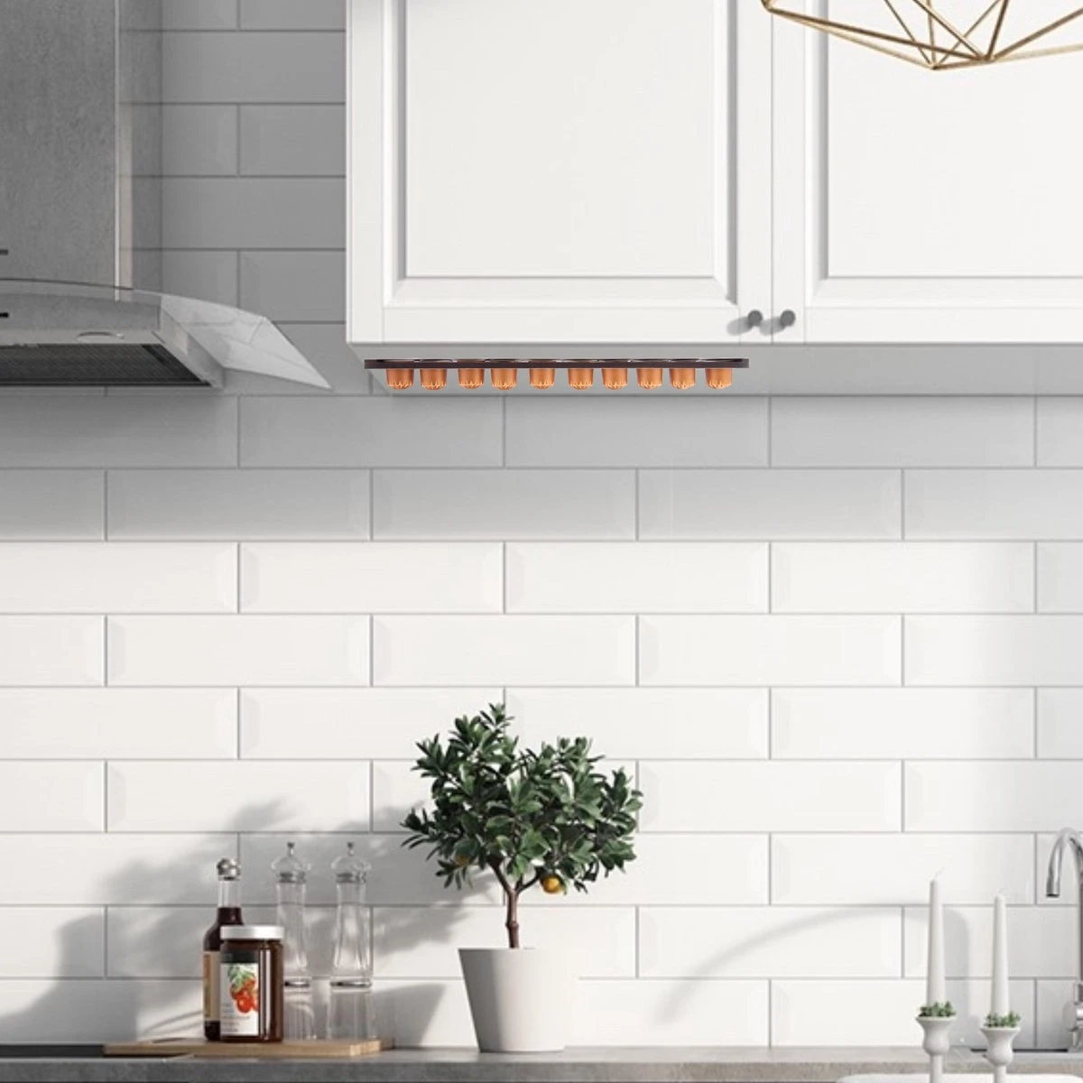 Jooba Capsulehouder Nespresso - Koffiecups Houder - Wandhouder - Hout - 40 Capsules - Cuphouder 5 Jooba Capsulehouder Nespresso - Koffiecups Houder - Wandhouder - Hout - 40 Capsules - Cuphouder - Afbeelding 3