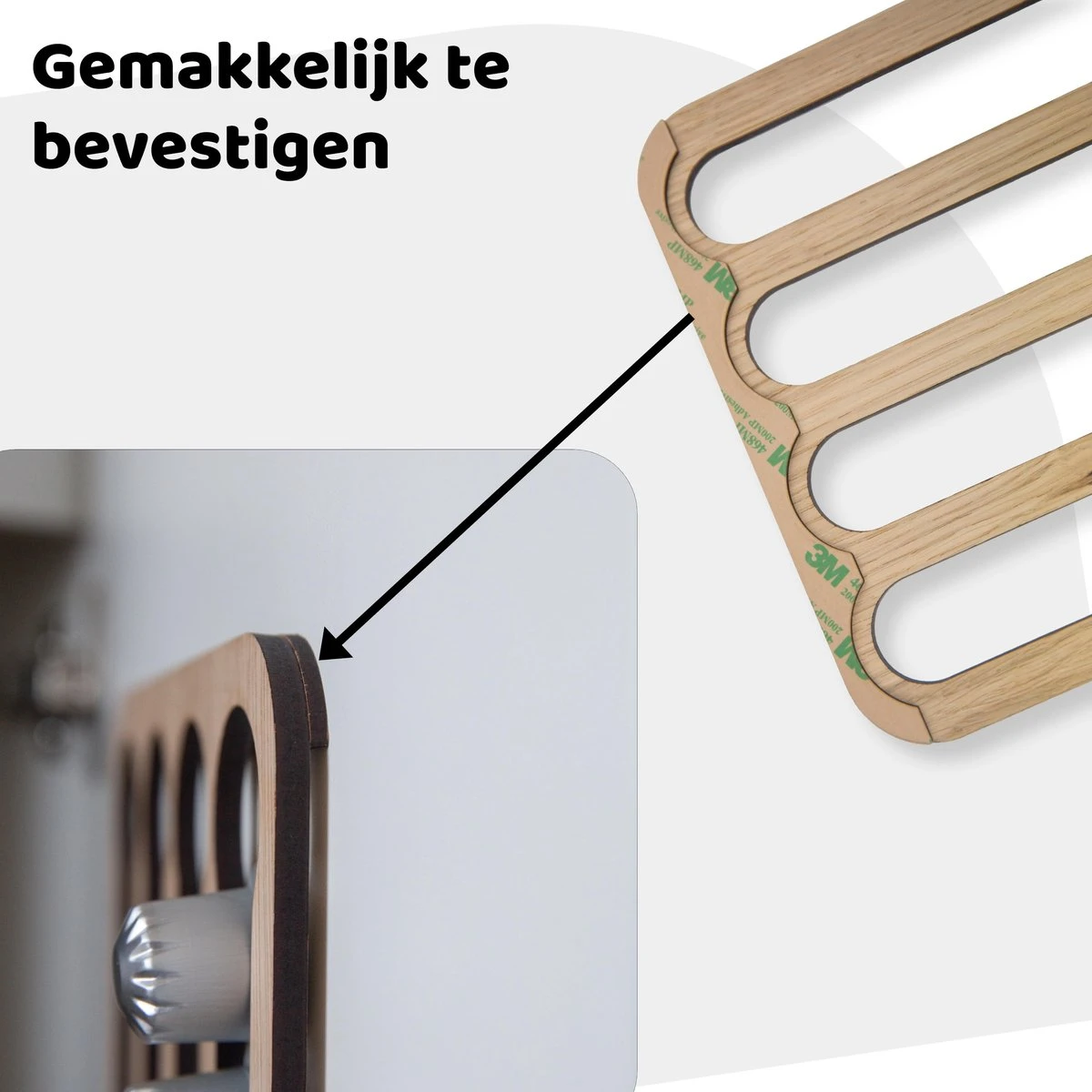 Jooba Capsulehouder Nespresso - Koffiecups Houder - Wandhouder - Hout - 40 Capsules - Cuphouder 6 Jooba Capsulehouder Nespresso - Koffiecups Houder - Wandhouder - Hout - 40 Capsules - Cuphouder - Afbeelding 4