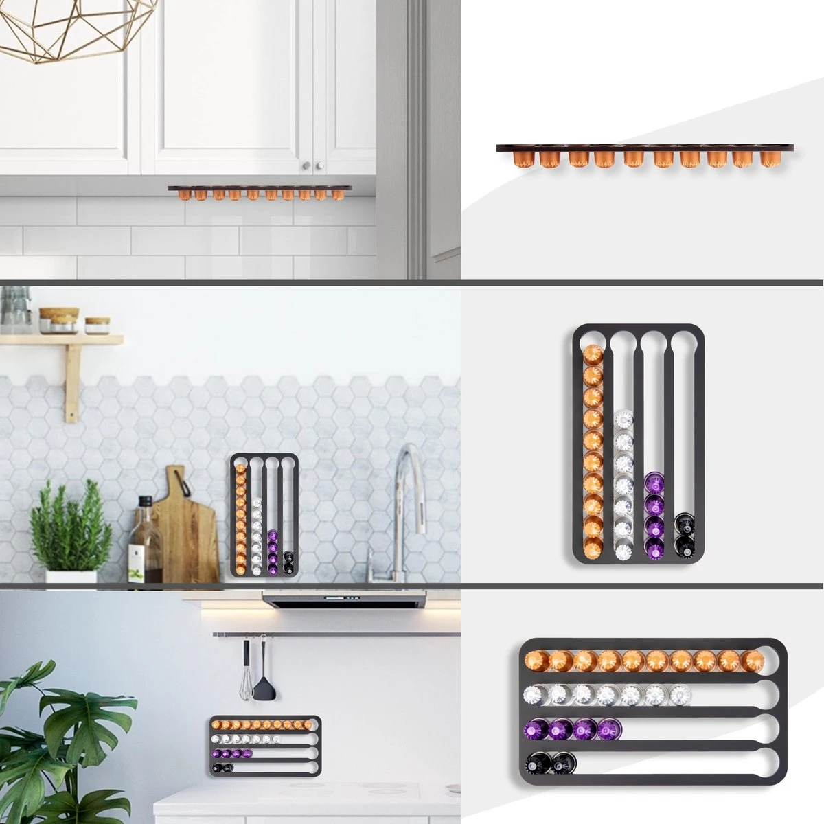 Jooba Capsulehouder Nespresso - Koffiecups Houder - Wandhouder - Mat Zwart- 40 Capsules - Cuphouder 11 Jooba Capsulehouder Nespresso - Koffiecups Houder - Wandhouder - Mat Zwart- 40 Capsules - Cuphouder - Afbeelding 9