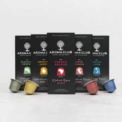 Aroma Club - Proefpakket Nespresso Compatible Capsules (100 St.) - 5 Smaken - Espresso & Lungo - 100% Aluminium Koffiecups -Café 1200x1200 64