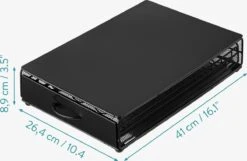 Navaris Capsulehouder Met Lade - IJzeren Houder Voor Koffiecups - Geschikt Voor Nespresso Vertuo Cups - Opberglade Voor 40 Koffiecapsules -Café 1200x784