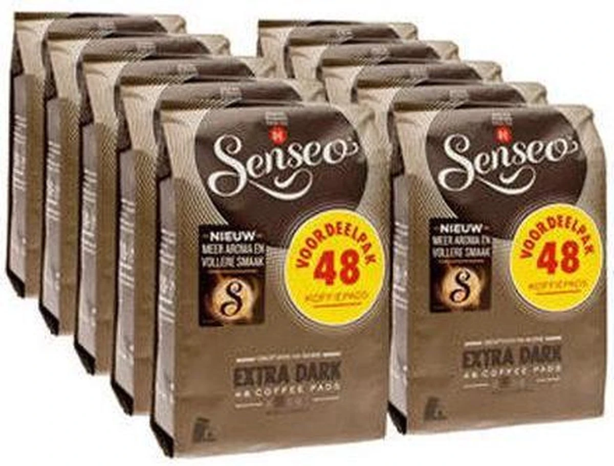 Senseo Extra Dark Koffiepads - 10 X 48 Pads 3 Senseo Extra Dark Koffiepads - 10 X 48 Pads