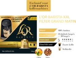 L'OR BARISTA XXL Filter Grand Matin (5) - 5 X 10 Koffiecups -Café 1200x913