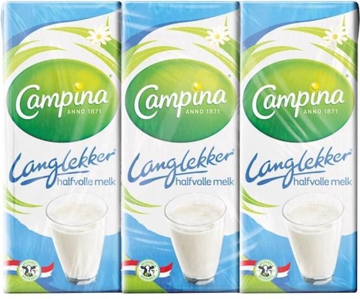 Campina Halfvolle Melk 6x200ml. A5 3 Campina Halfvolle Melk 6x200ml. A5