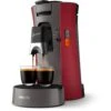 Philips Senseo Koffiepadapparaat CSA230/90 Select Rood/grijs -Café 212 2918 1