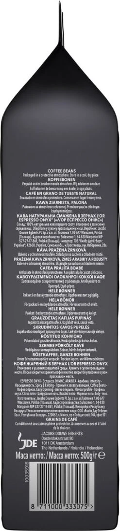 L'OR Espresso Onyx Koffiebonen (12) - 4 X 500 Gram -Café 273x1200