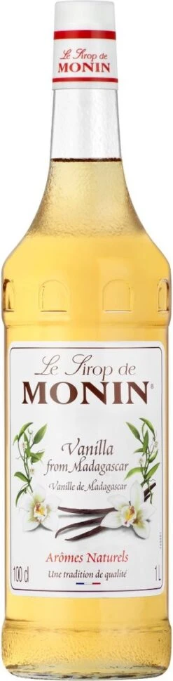 Monin Vanille Koffiesiroop 1 Liter Fles XL