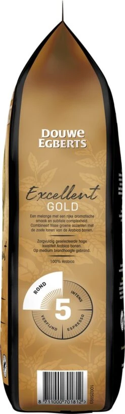 Douwe Egberts Excellent Gold Koffiebonen - 5/9 Intensiteit - 4 X 1kg -Café 362x1200 1
