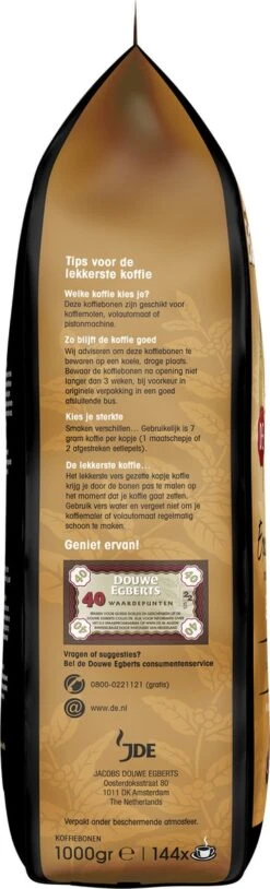 Douwe Egberts Excellent Gold Koffiebonen - 5/9 Intensiteit - 4 X 1kg -Café 364x1200 11