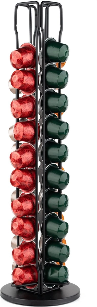 Merkloos Capsulehouder - Nespresso - Cuphouder - Voor 40 Cups -Koffiecups Houder - Zwart - 360° Draaibaar 3 Merkloos Capsulehouder - Nespresso - Cuphouder - Voor 40 Cups -Koffiecups Houder - Zwart - 360° Draaibaar