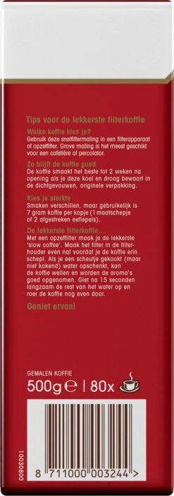 Douwe Egberts Aroma Rood Filterkoffie - Dubbelpak 6 X 1000 Gram -Café 423x1200