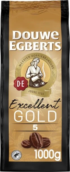 Douwe Egberts Excellent Gold Koffiebonen - 5/9 Intensiteit - 4 X 1kg -Café 490x1200