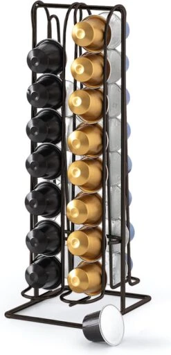 RVS Nespresso Capsule Houder Van Metaal Voor 48 Cups - Dispenser En Standaard 11 RVS Nespresso Capsule Houder Van Metaal Voor 48 Cups - Dispenser En Standaard -Café 578x1200 3