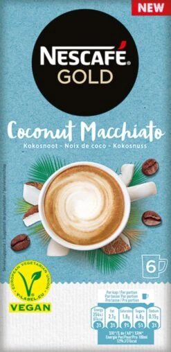Nescafé Gold Coconut Macchiato Oploskoffie - 6 Doosjes à 6 Zakjes 11 Nescafé Gold Coconut Macchiato Oploskoffie - 6 Doosjes à 6 Zakjes -CafĂ© 583x1200