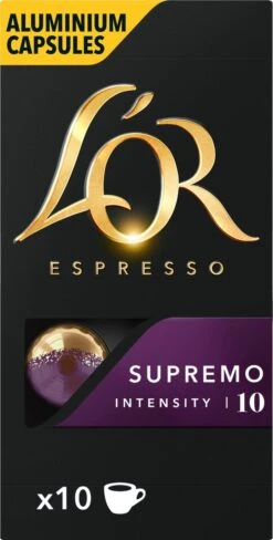 L'OR Espresso Supremo Koffiecups - Intensiteit 10/12 - 10 X 10 Capsules -Café 607x1200 1