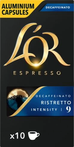 L'OR Espresso Ristretto Decaffeinato - Intensiteit 9/12 - 10 X 10 Capsules -Café 607x1200 5