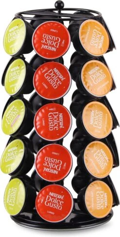 Capsulehouder - Capsulehouders Dolce Gusto - 35 Cups - Draaibaar - Koffiecups Houder - Zwart