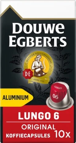 Douwe Egberts Lungo Original Koffiecups - Intensiteit 6/12 - 10 X 10 Capsules -Café 643x1200 2