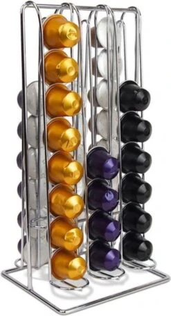 RVS Nespresso Capsule Houder Van Metaal Voor 48 Cups - Dispenser En Standaard 10 RVS Nespresso Capsule Houder Van Metaal Voor 48 Cups - Dispenser En Standaard -Café 650x1200 1