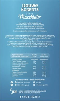 Douwe Egberts Verwenkoffie Latte Macchiato Oploskoffie - 5 X 8 Zakjes -Café 713x1200 3